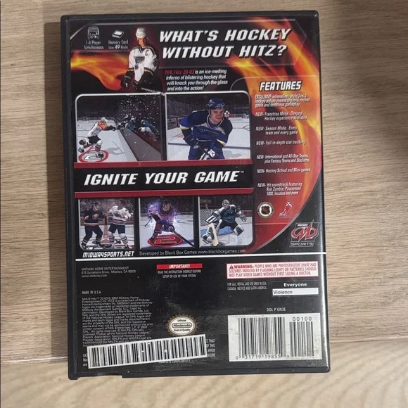 Nintendo GameCube NHL Hitz 2003 - Black and Blue CIB - Picture 3 of 4